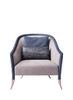 Дизайнерское кресло для отдыха GRIGIO CRISTALLO RELAX CHAIR (Немецкая кожа D) - 1