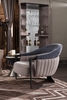 Дизайнерское кресло для отдыха CORALLINA MOON RELAX CHAIR (Немецкая кожа D) - 2