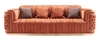 Дизайнерский четырехместный диван ROSEGOLD SOFA (Ткань) - 1