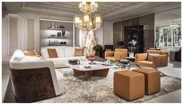 Дизайнерский трехместный диван Solaia sofa (Ткань FD) - 4