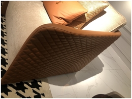 Дизайнерское кресло для отдыха ABROR (эко-кожа+ткань FD) - 5