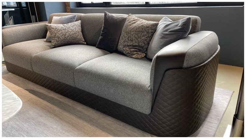 Дизайнерский четырехместный диван QUEEN SOFA LARGE (Ткань FD+Ткань FD)