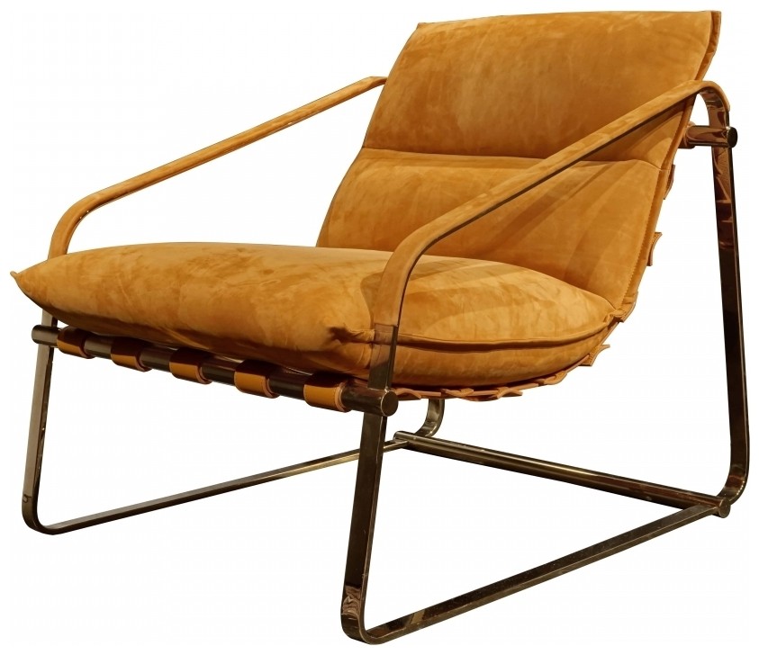 Дизайнерское кресло для отдыха TANGERINE SINGL CHAIR (Итальянская ткань FD+PU)