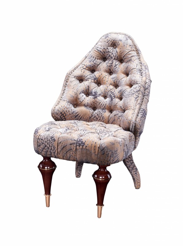Дизайнерский стул FLUSSO ROSA (Итальянская кожа A)