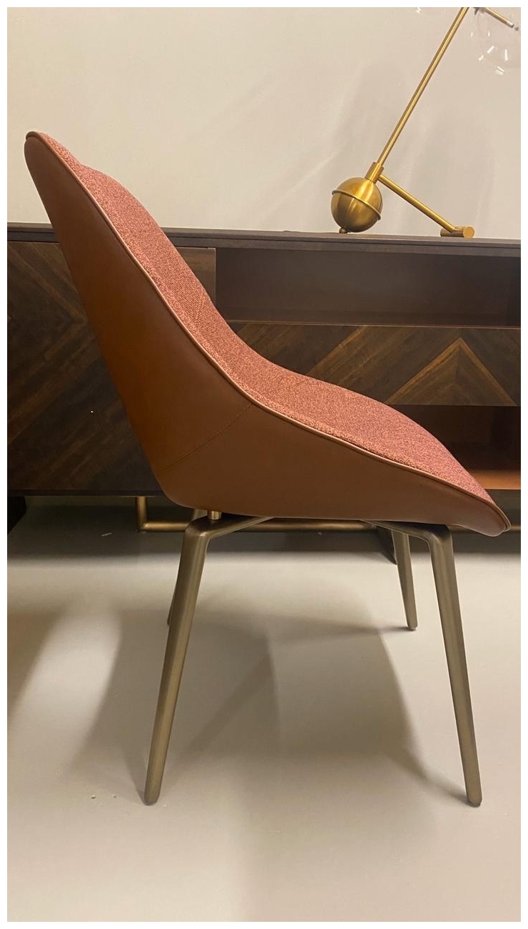 Дизайнерский обеденный стул FLOWER (Ткань FD или FD+PU кожа)