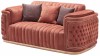 Дизайнерский двухместный диван ROSEGOLD LOVE SEAT (Ткань)